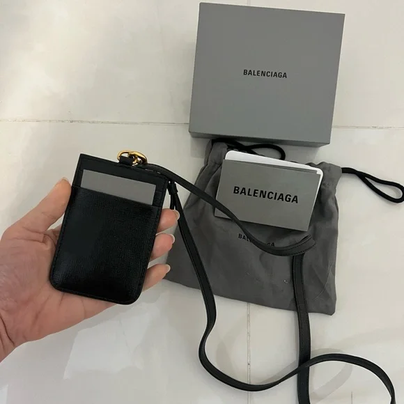 Balenciaga Gossip Card Holder with Strap - Picture 5 of 13